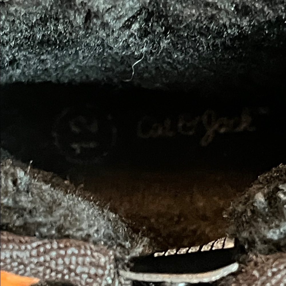 Cat & Jack Girls Black Arlo  Booties Size 12 - Picture 7 of 9
